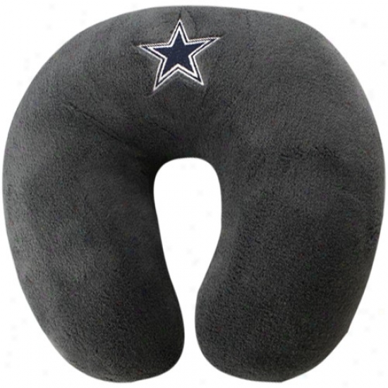 Dallaa Cowboys Youth Gray Neck Prop Trave lPillow