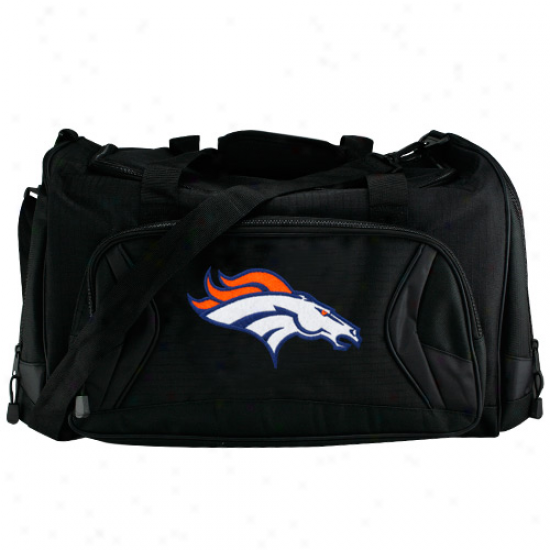 Denver Broncos Black Fiy-by Duffel Bag