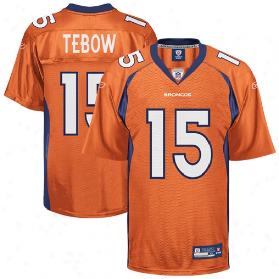 Denver Broncos Jersey : Reebok Tim Tebbow Denber Broncos Replica Jersey - Orange Alternate