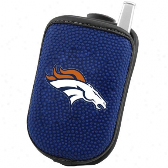 Denver Broncos Navy Blue Team Logo Swivel Cellphone Case