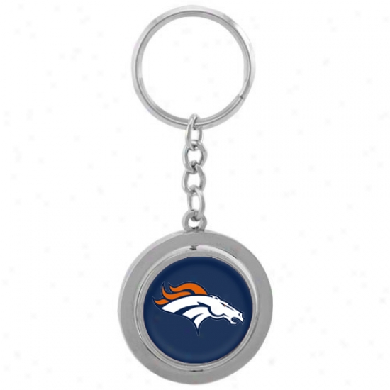 Denver Broncos Spinner Keychain