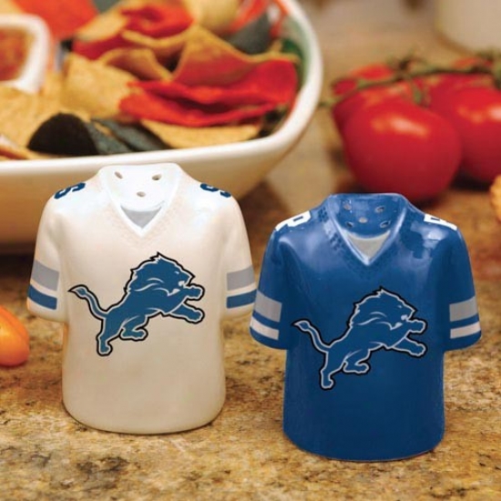 Detroit Lions Gajeday Ceramic Salt & Pepper Shakers