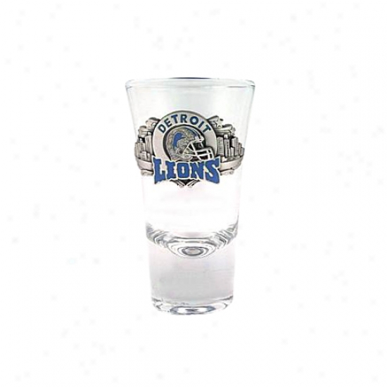 Detroit Lions Pewter Tsam Logo Flared Shooter Glass