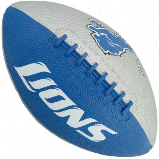 Detroit Lions Youth Light Blue-gray Hail Mary Rubber Football