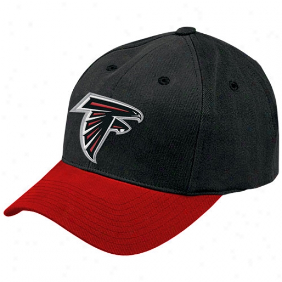 Falcons Hats : Reebok Falcons Black Youth Basic Logo Brushed Cotton Hats