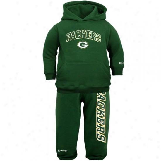 Green Bay Packer Sweatshirt : Reebok Green Bay Packer Toddler Green Pullover Sweatshirt & Sweatpants 2-piece Set