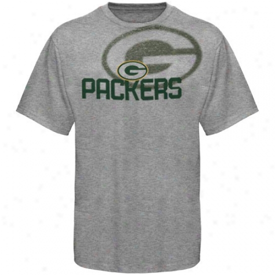 Green Bay Packer T Shirt : Reebok Green Bay Packer Youth Ash Pointilliism T Shirt