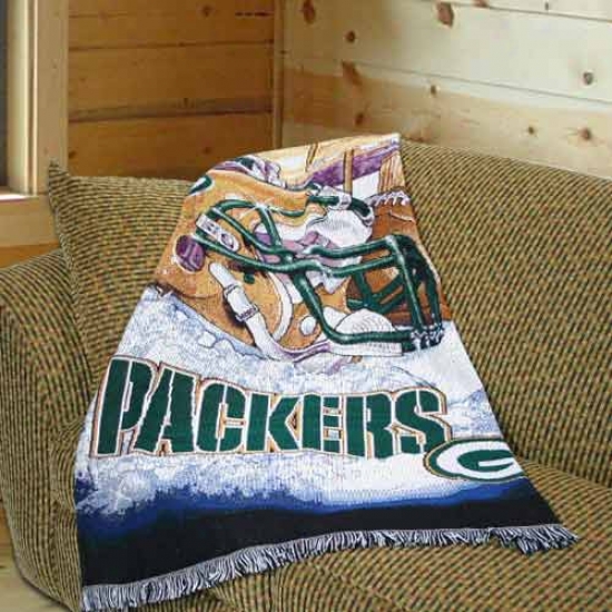 Green Bay Packers Acrylic Tapestry Throw Blwnket