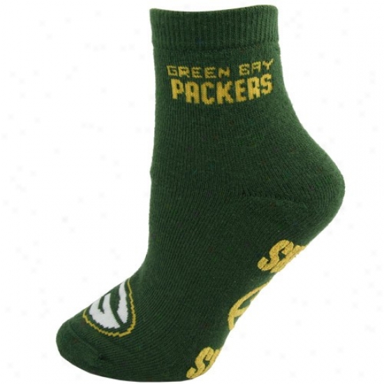 Green Bay Packers Grene (medium) Slipper Socks