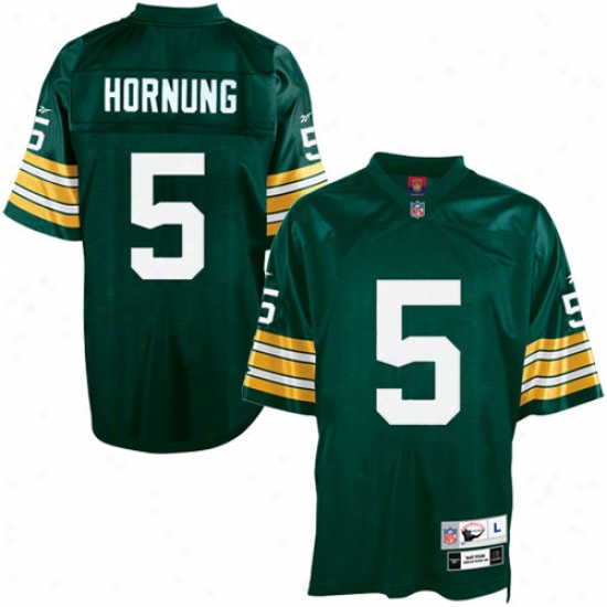 Green Bay Packers Jerseys : Reebok Nfl Equipment Green Bay Packers #5 Paul Hornung Flourishing Tackle Twill Throwbavk Football Jerseys