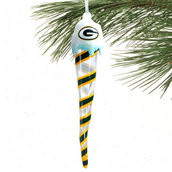 Green Bay Packers Light-up Icicle Ornament