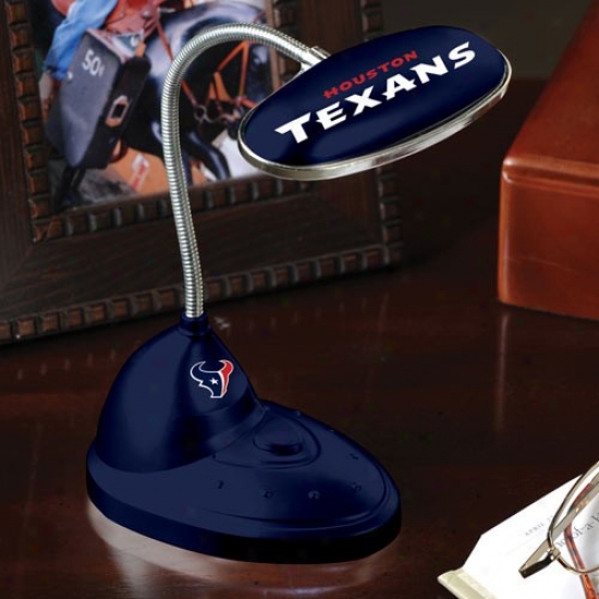 Houston Texans Navy Blue Led Desk Lamp