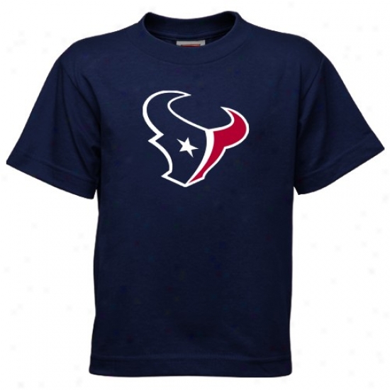 Houston Texana Tshirts : Reebok Houston Texans Preschool Navy Blue Primary Logo Tshirts