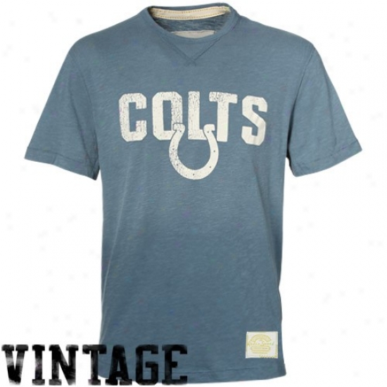 Indianapolis Colt Attire: Reebik Indianapolis Colt Slate Blue Legacy Vintage Premium T-shirt