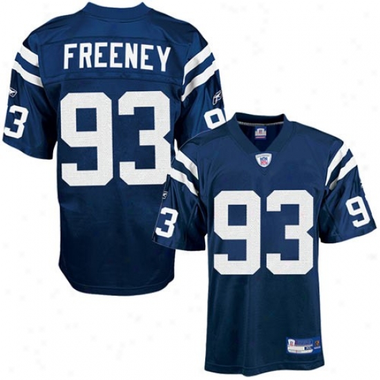 Indianapolis Colt Jerseys : Reebok Nfl Equipment Indianapolis Colt #93 Dwight Freeney Royal Blue Youth Replica Football Jerseys