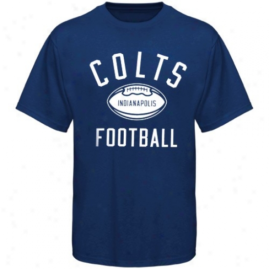 Indianapolis Colt Shirts : Reebok Indianapolis Colt Youth Royal Blue Workout Shirts