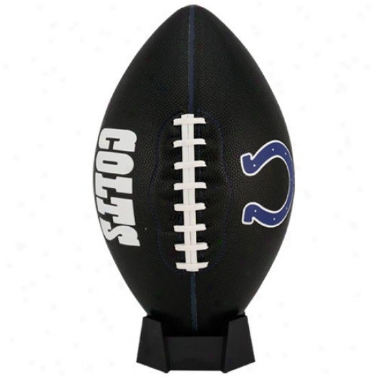 Indianapolis Colts Black Pt-6 Full Size Composite Football