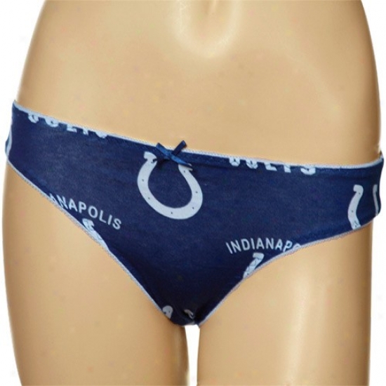 Indianapolis Colts Ladies Royal Blue Maverick Bikini Cut Underwear