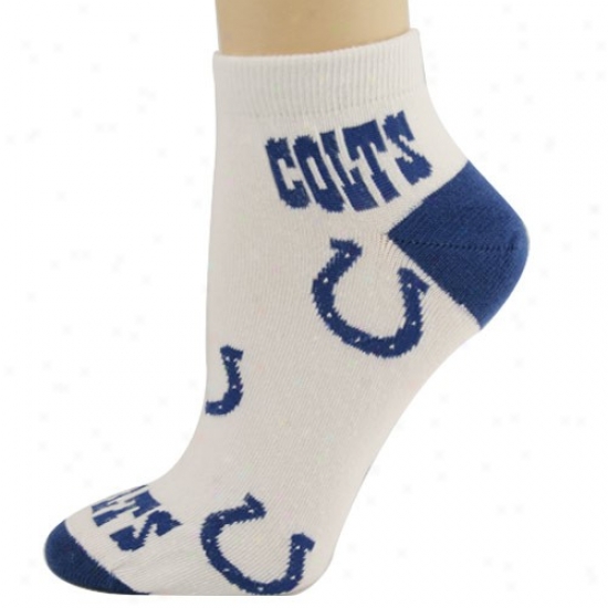 Indianapolis Colts Ladies Pure 6-11 Team Logo Ankle Socks
