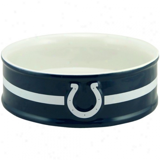 Indianapolis Colts Lqrge Ceramic Pet Bowl