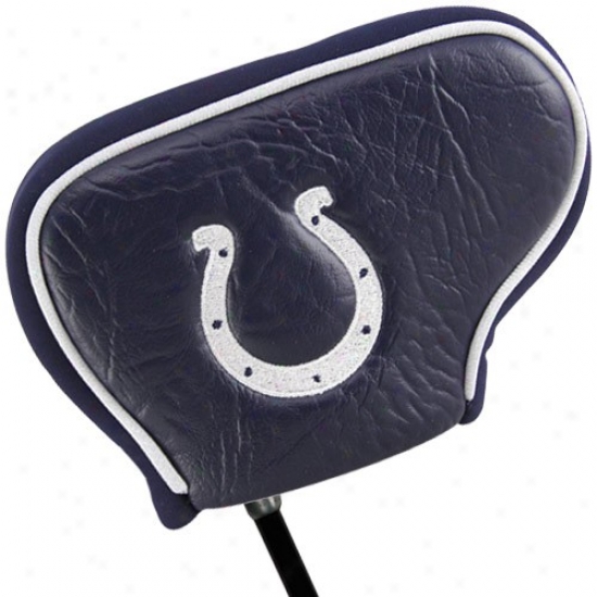 Indianapolis Colts Navy Blue Blade Putter Cover