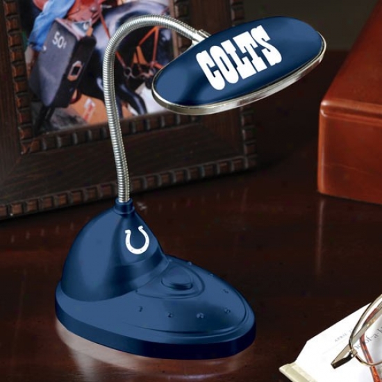Indianapolis Colts Navy Livid Led Desk Lamp
