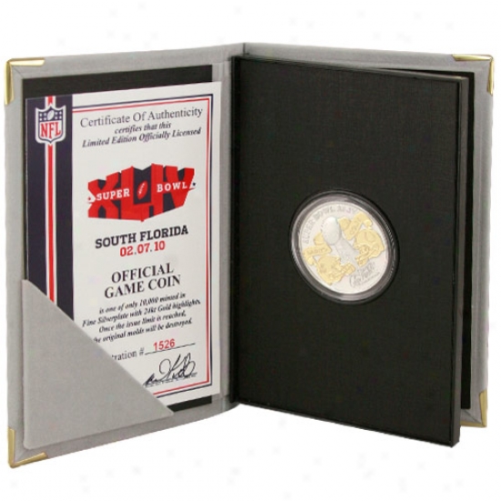 Indianapolis Colts Vs. New Orleans Saints Super Bowl Xliv Bound 2-tone Dueling Flip Coin