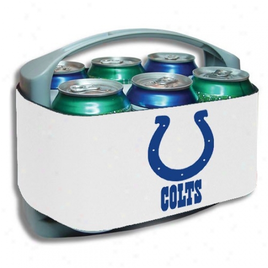 Indianapolis Colts White Cool Six Cooler