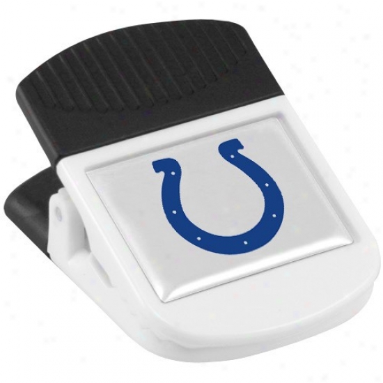Indianapolis Colts White Magnetic Chip Shearing