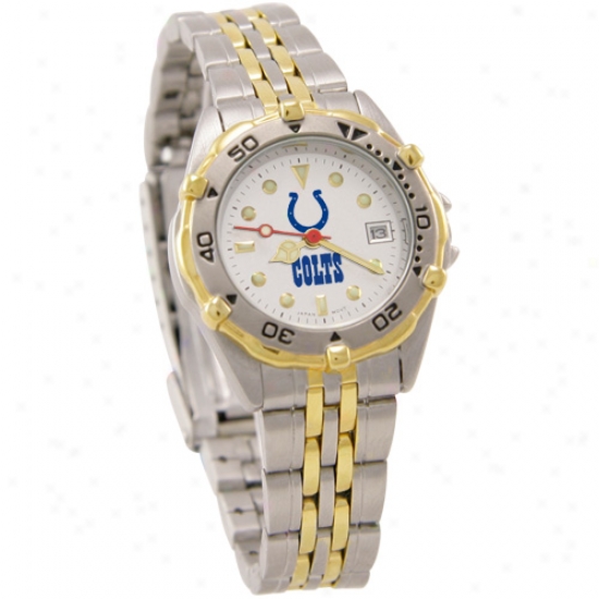 Indianapolis Colts Wrist Watch : Indianapolis Colts Ladies Stainless Steel All-star Wrist Watch