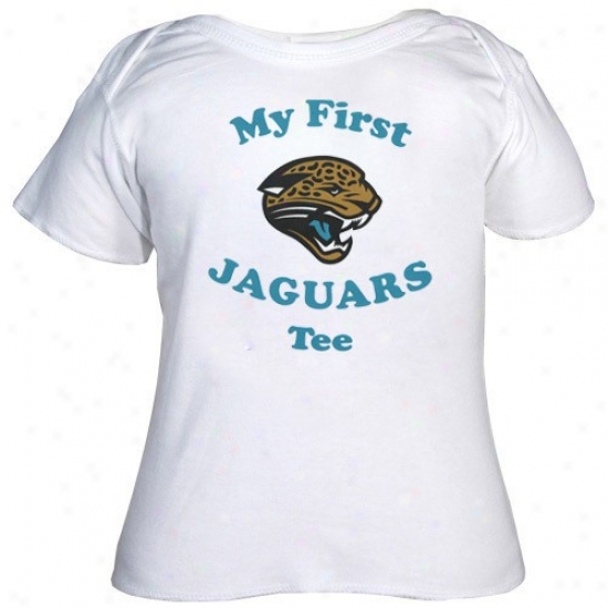 Jacksonville Jags T-shirt : Reebok Jacksonville Jags Newborn White My First T-shirt T-shirt