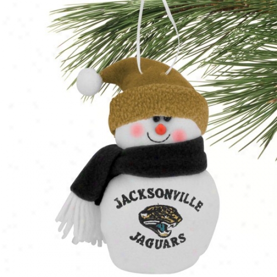 Jacksonville Jaguars 6'' Plush Snowman Ornament