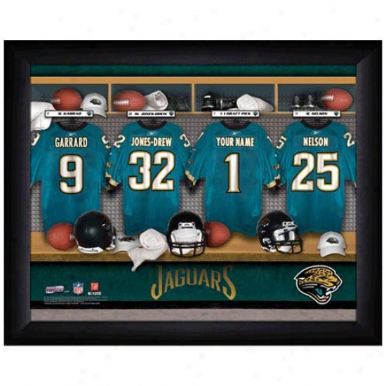 Jacksonville Jaguars Customized Locker Room Black Framed Photo