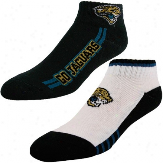 Jacksonville Jaguars White & Black Two-pack Socks