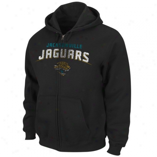 Jaguars Sweat Shirt : Jaguars Black Touchback Iii Full Zip Sweat Shirt