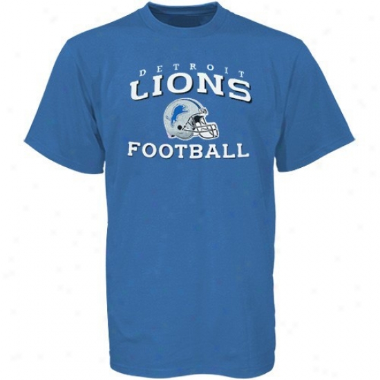 Lions Tshirts : Reebok Lions Preschool Blue Stacked Helmet Tshirts