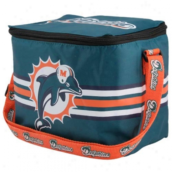 Miami Dolphins Aqua Insulated Lunch Bag