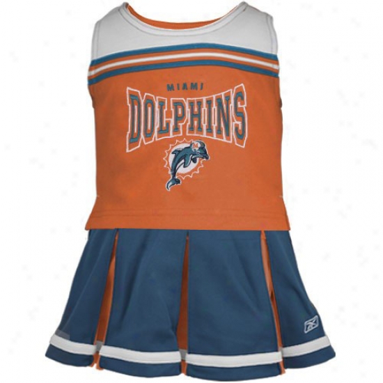 Miami Dolphins Aqua Toddler 2-piece Cheerleader Dress