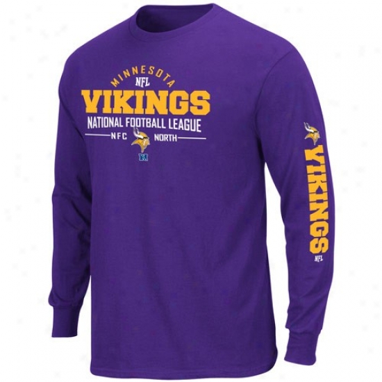 Minnesota Viking Apparel: Minnesota Viking Purple Radical Receiver Long Sleeve T-shirt