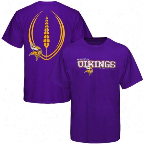Minnesota Viking Apparel: Reebok Minnesota Viking Purple Ballistic T-xhirt