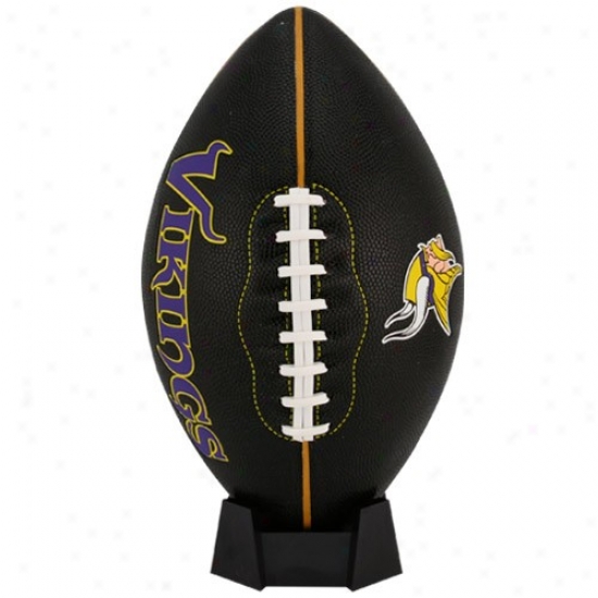 Minnesota Vikings Black Pt-6 Full Size Composite Football