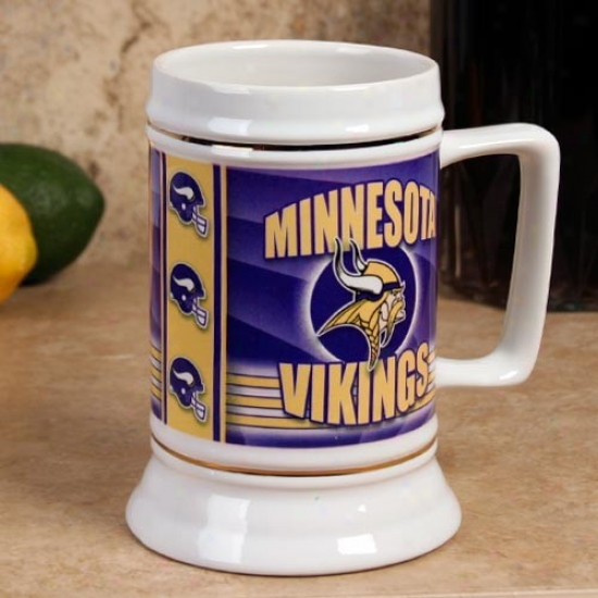 Minnesota Vikings Termination Zone 28oz. Cearmic Stein
