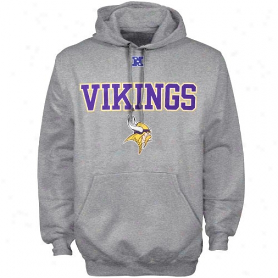 Minnesota Vikings Sweatshirts : Minnesota Vikings Ash Critical Victory Iii Sweatshirts