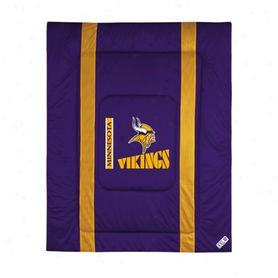 Minnesota Vikings Twin Size Sideline Comforter