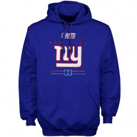 N Y Giants Stuff: N Y Giants Royal Blue Critical Victory Iv Hoody Sweatshirt
