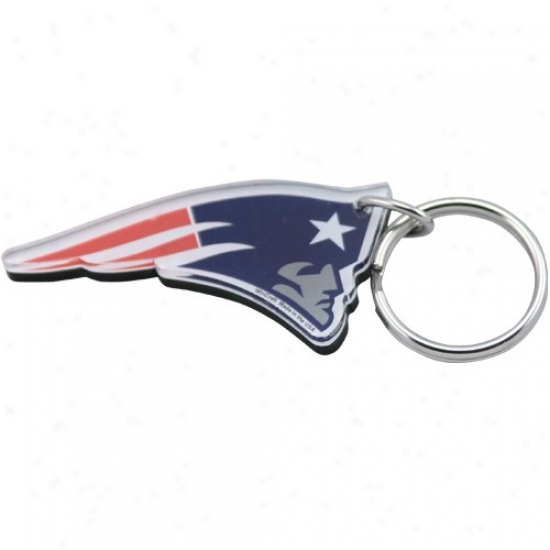 New England Patriots High Definition Logo Keychain