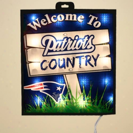 New England Patriots Light Up Wall/window Subscribe