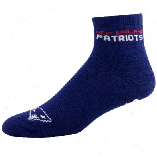 New England Patriots Navy Blue Slipper Socks