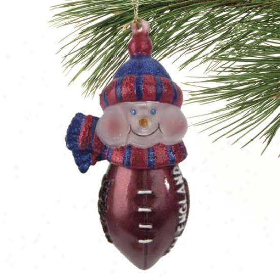 New England Patriots New All-star Light-up nSowman Ornament