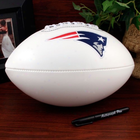 Unaccustomed England Patriots Official Full Size Autograph Football